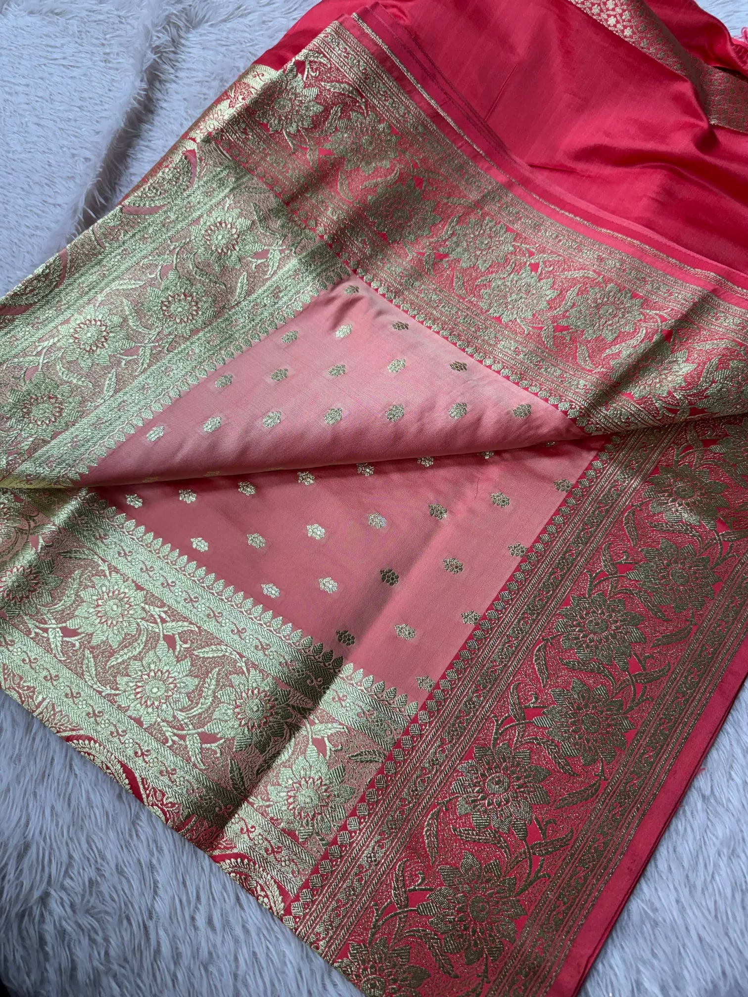 Premium Satin Silk Bridal Banarasi Saree