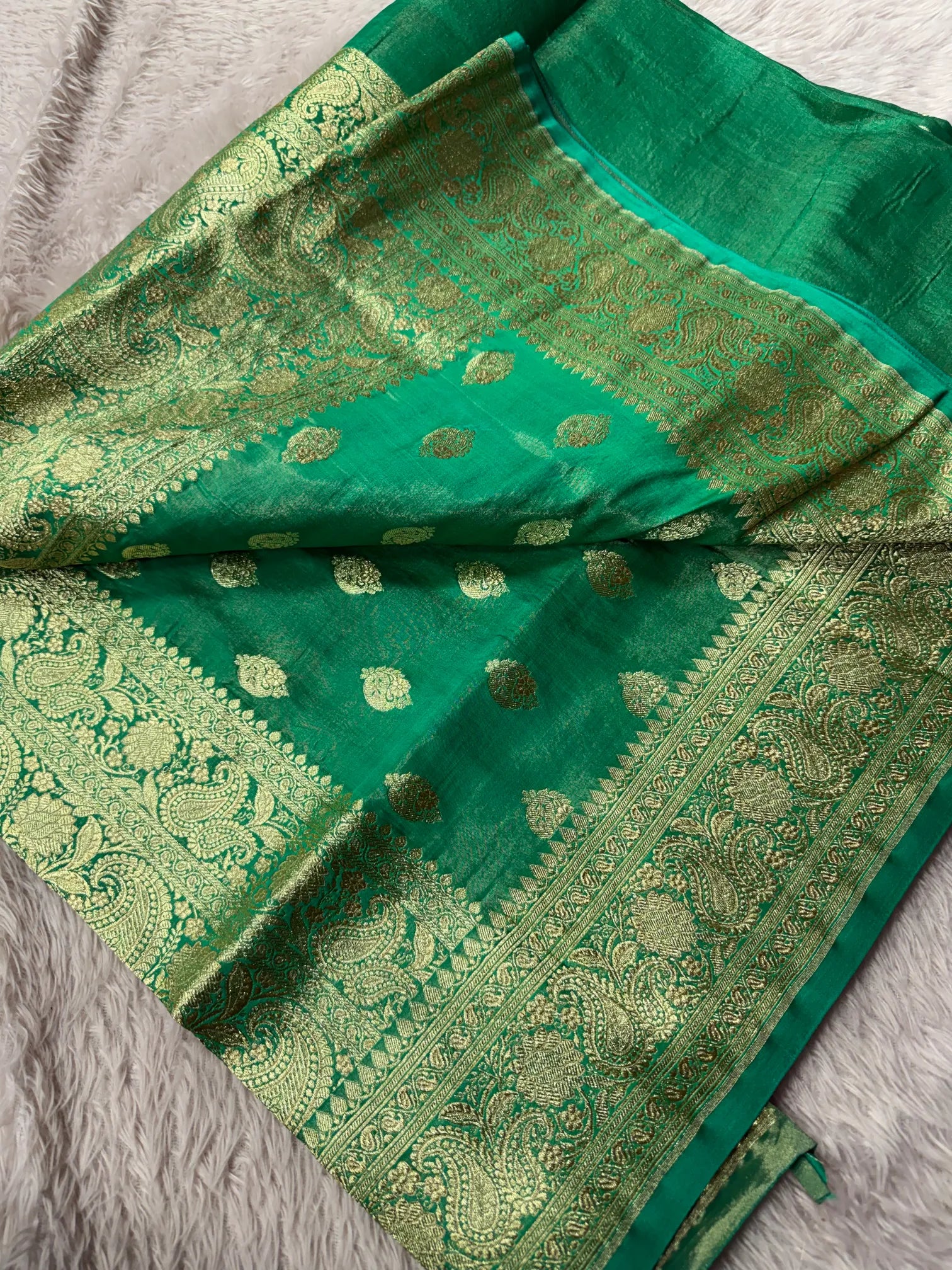 Premium Satin Silk Bridal Banarasi Saree