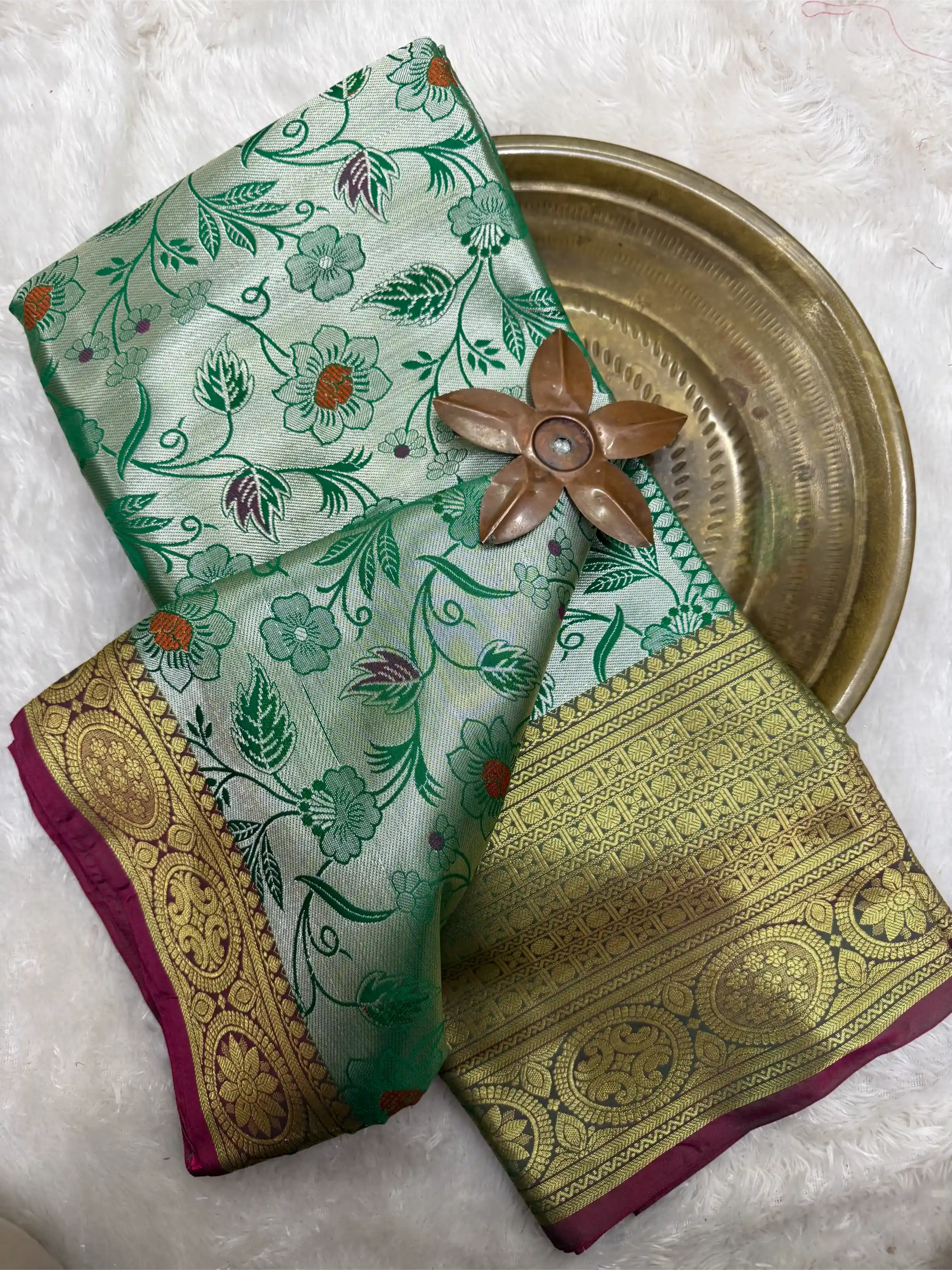 Premium Softsilk Heritage Weave Banarasi Saree