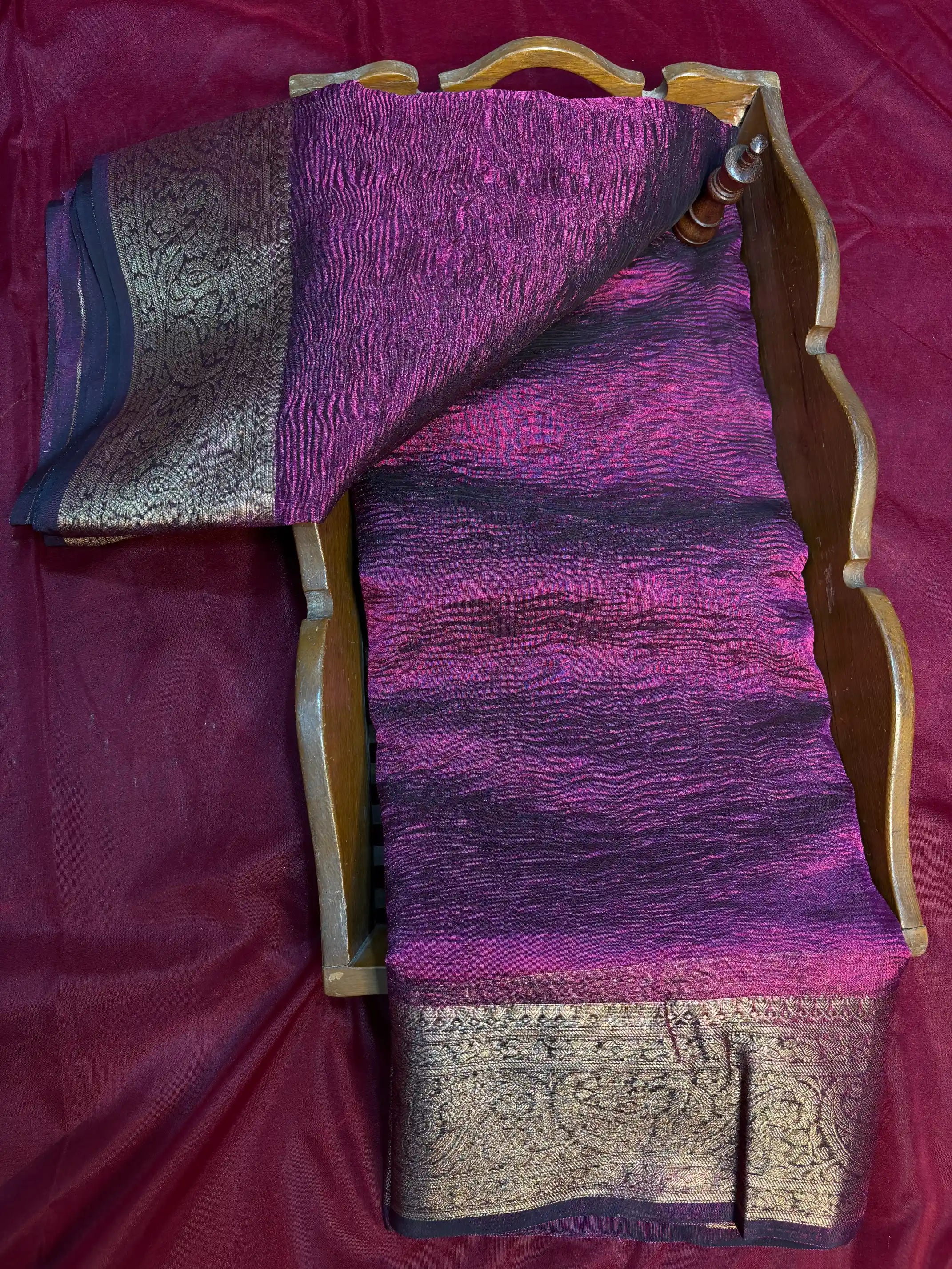 Premium Traditional Crush Tissue Silk Banarasi Saree