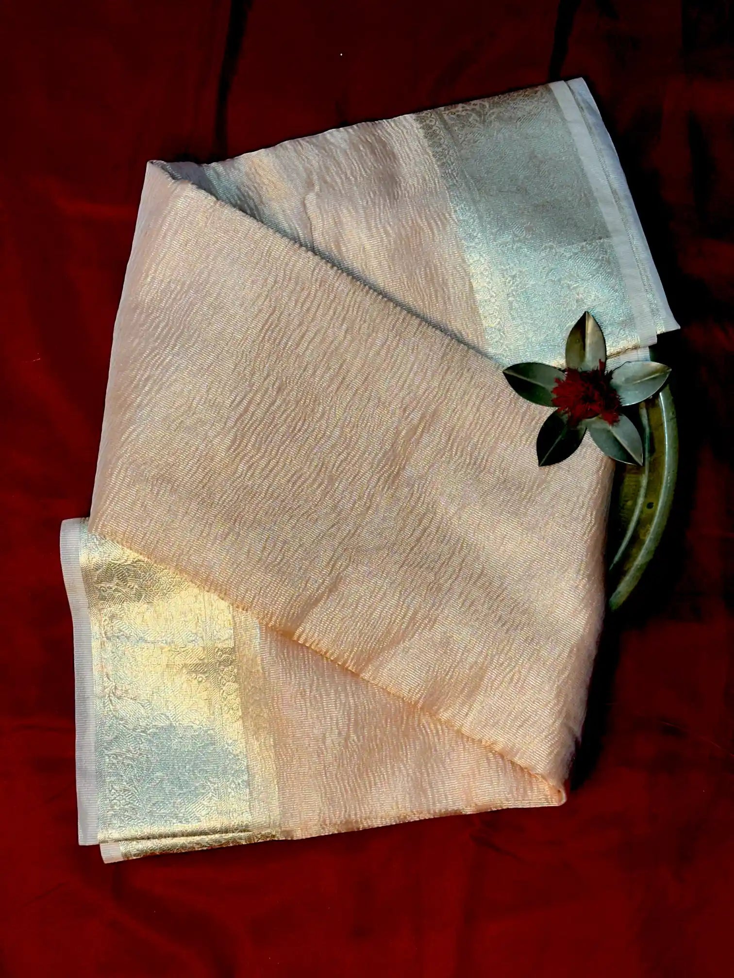 Premium Traditional Crush Tissue Silk Banarasi Saree