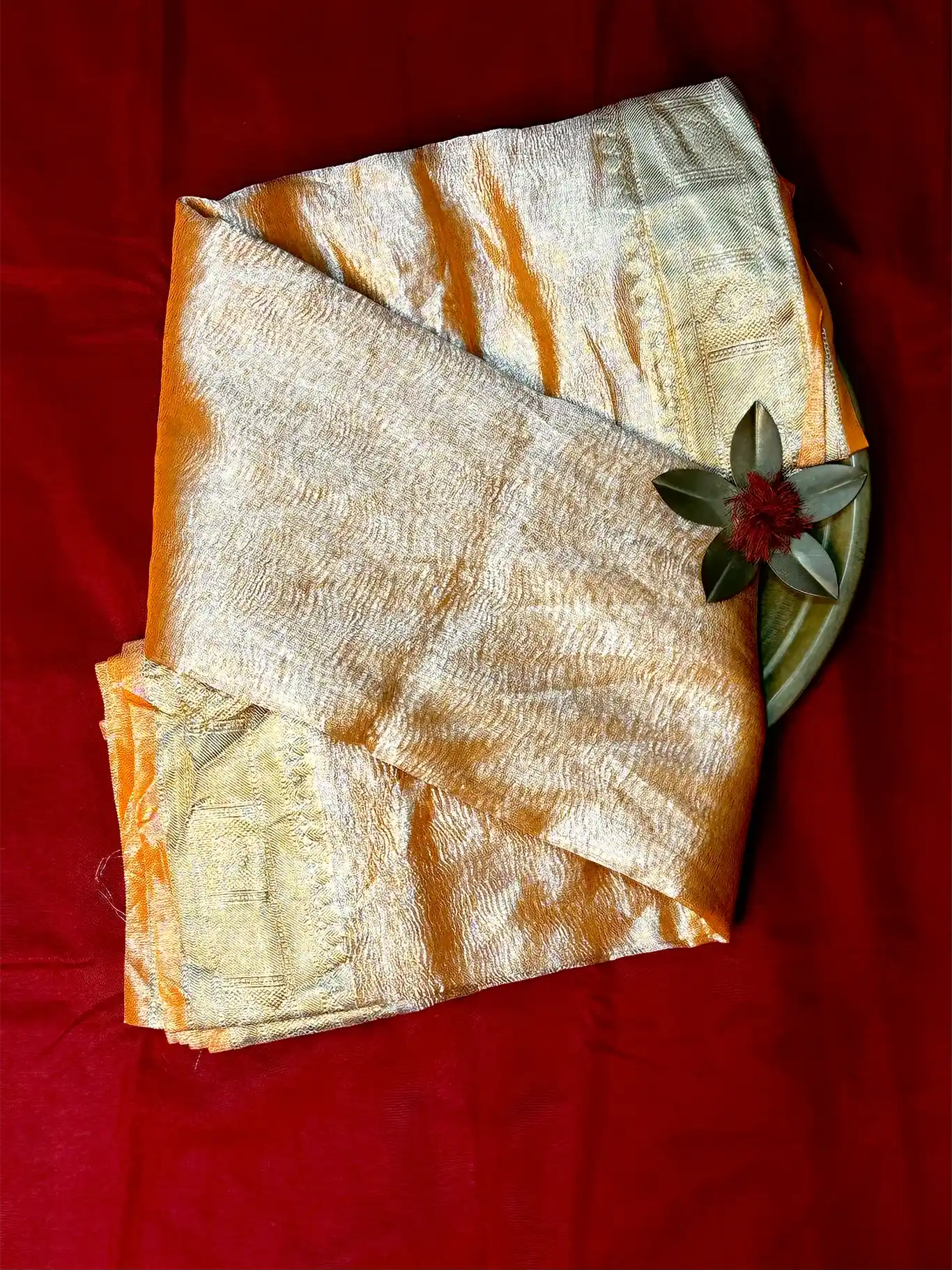 Premium Traditional Crush Tissue Silk Banarasi Saree