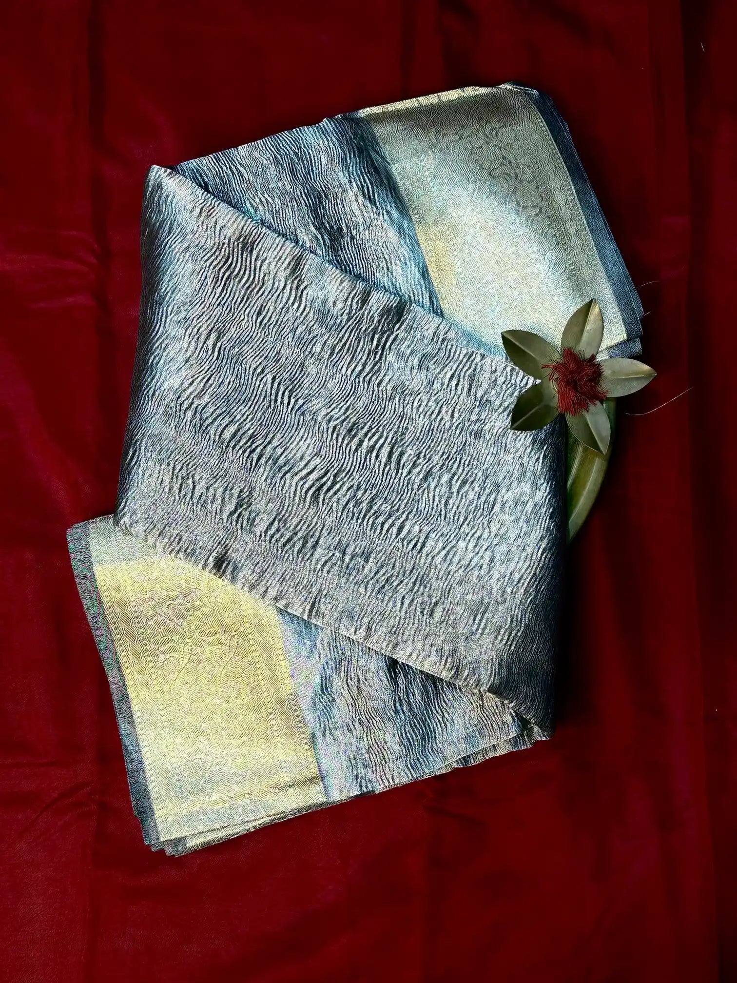 Premium Traditional Crush Tissue Silk Banarasi Saree