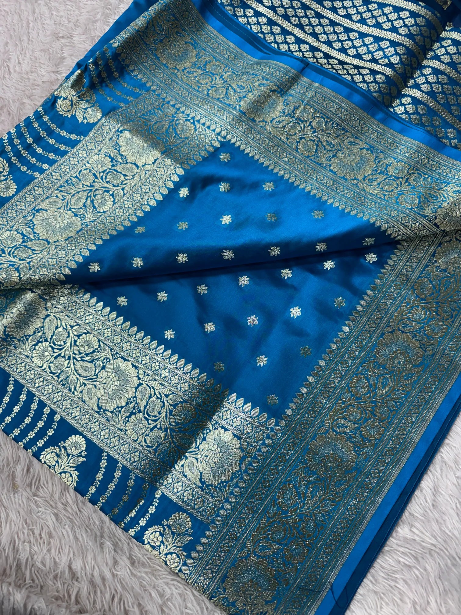 Premium Satin Silk Bridal Banarasi Saree