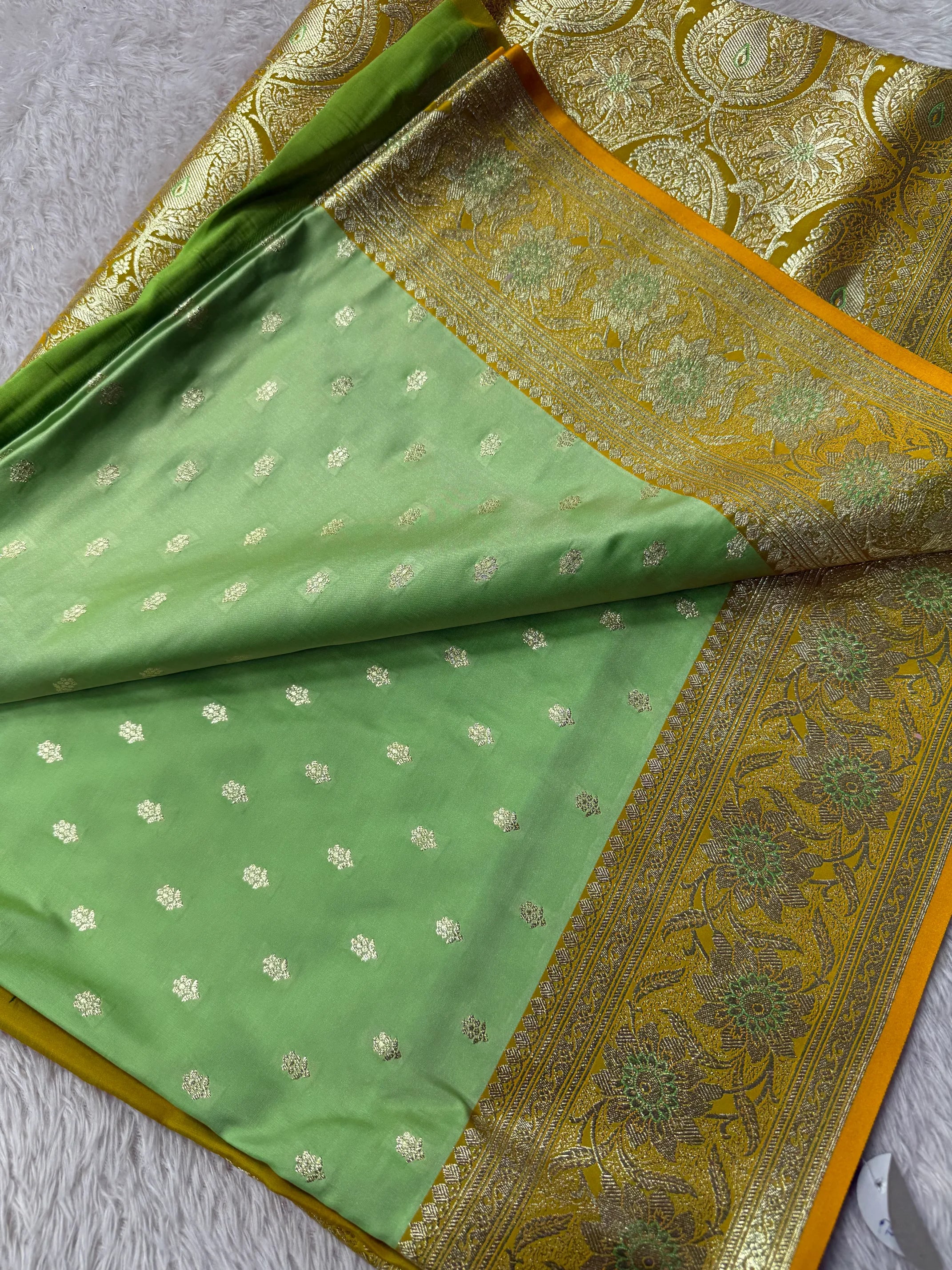 Premium Satin Silk Bridal Banarasi Saree