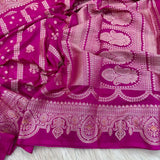 Pretty Exclusive Shades in Chinia Silk Banarasi Saree