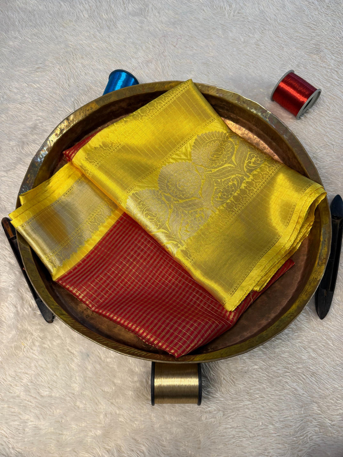 Eccentric zari weave Softsilk Banarasi Saree