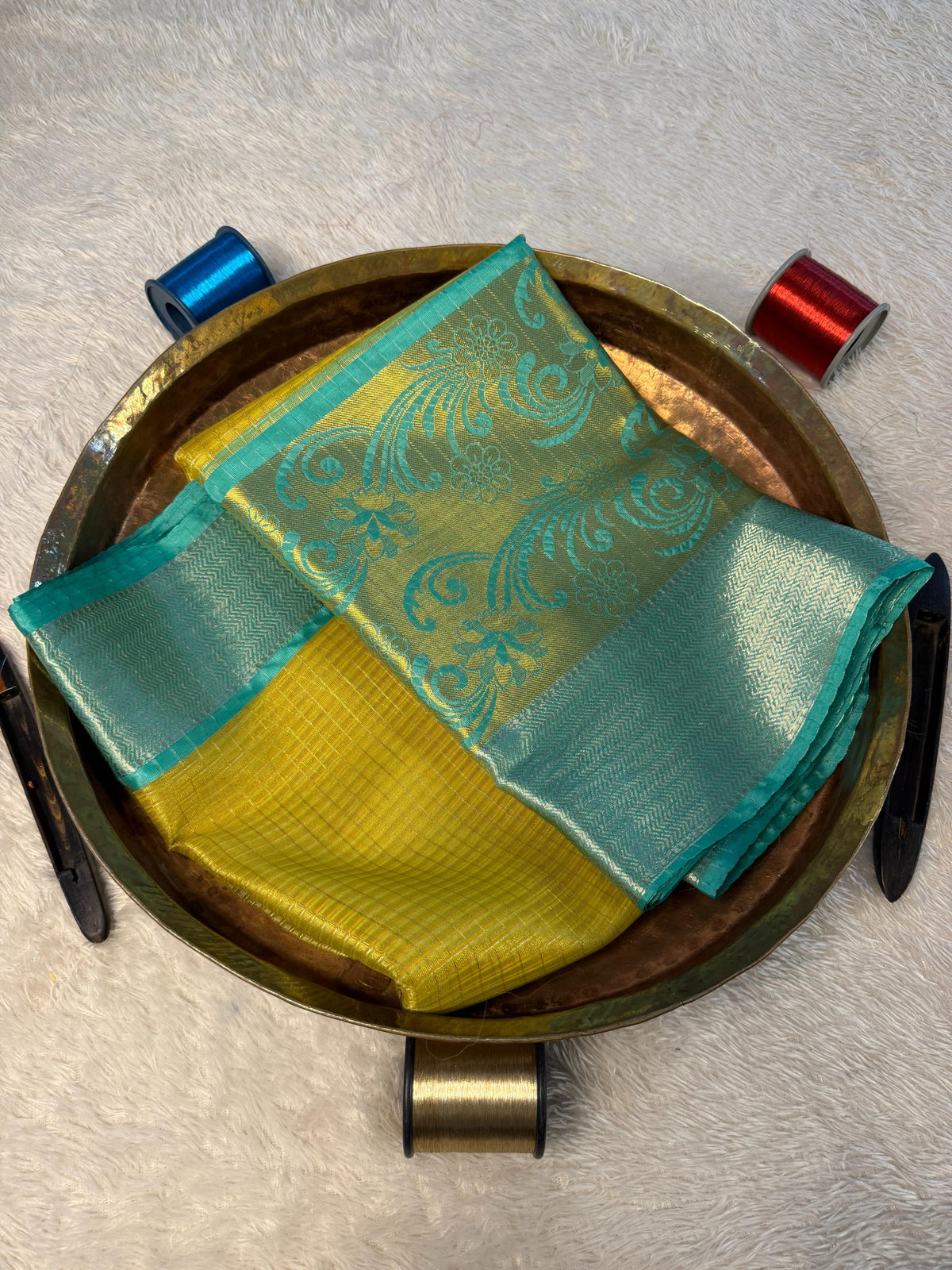 Eccentric zari weave Softsilk Banarasi Saree