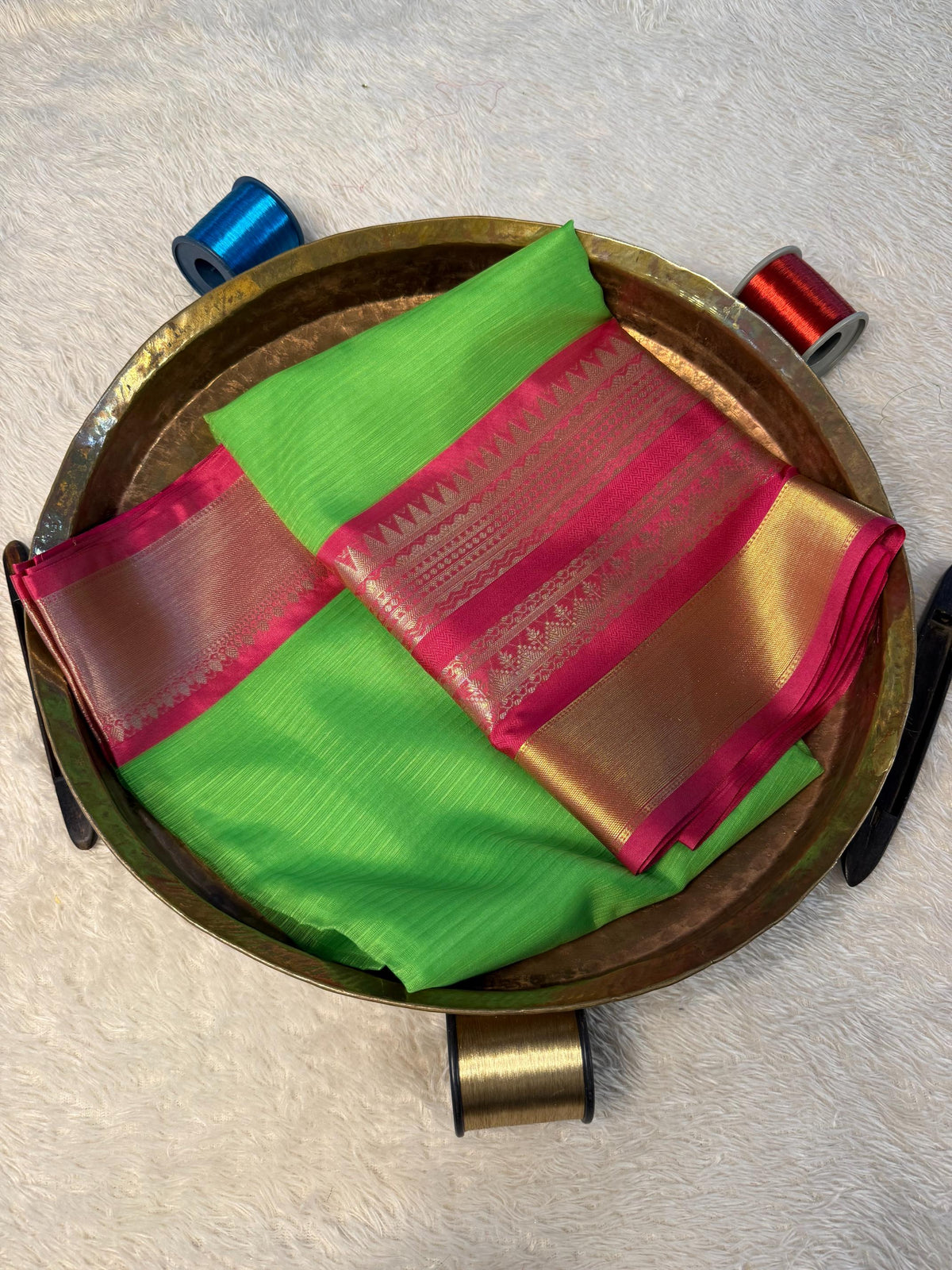 Eccentric zari weave Softsilk Banarasi Saree