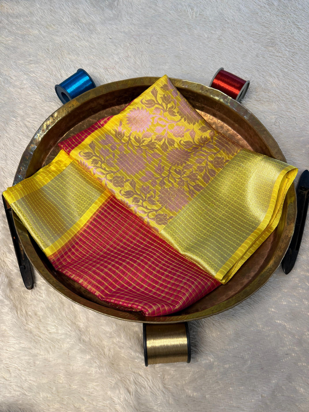 Eccentric zari weave Softsilk Banarasi Saree