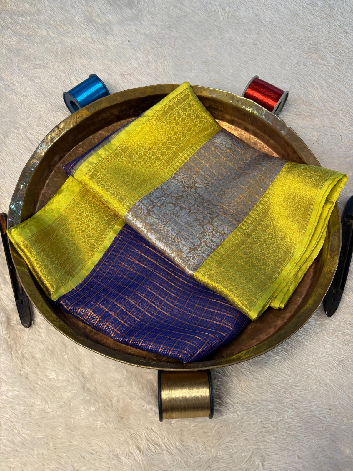 Eccentric zari weave Softsilk Banarasi Saree