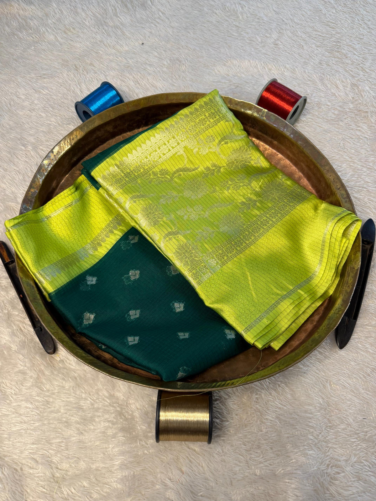 Eccentric zari weave Softsilk Banarasi Saree