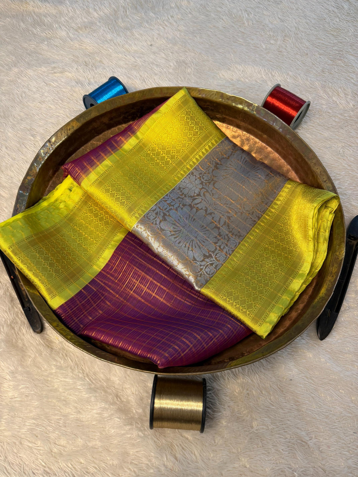 Eccentric zari weave Softsilk Banarasi Saree