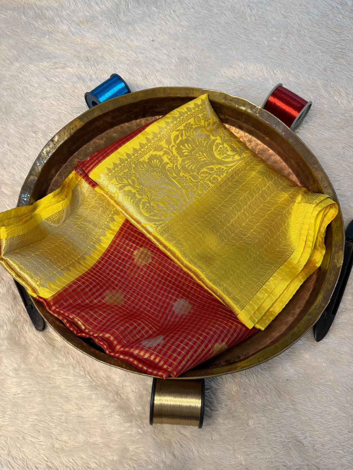 Eccentric zari weave Softsilk Banarasi Saree