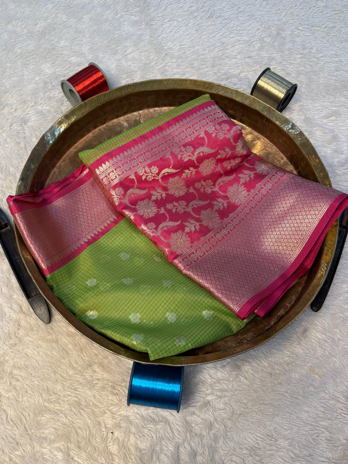 Eccentric zari weave Softsilk Banarasi Saree