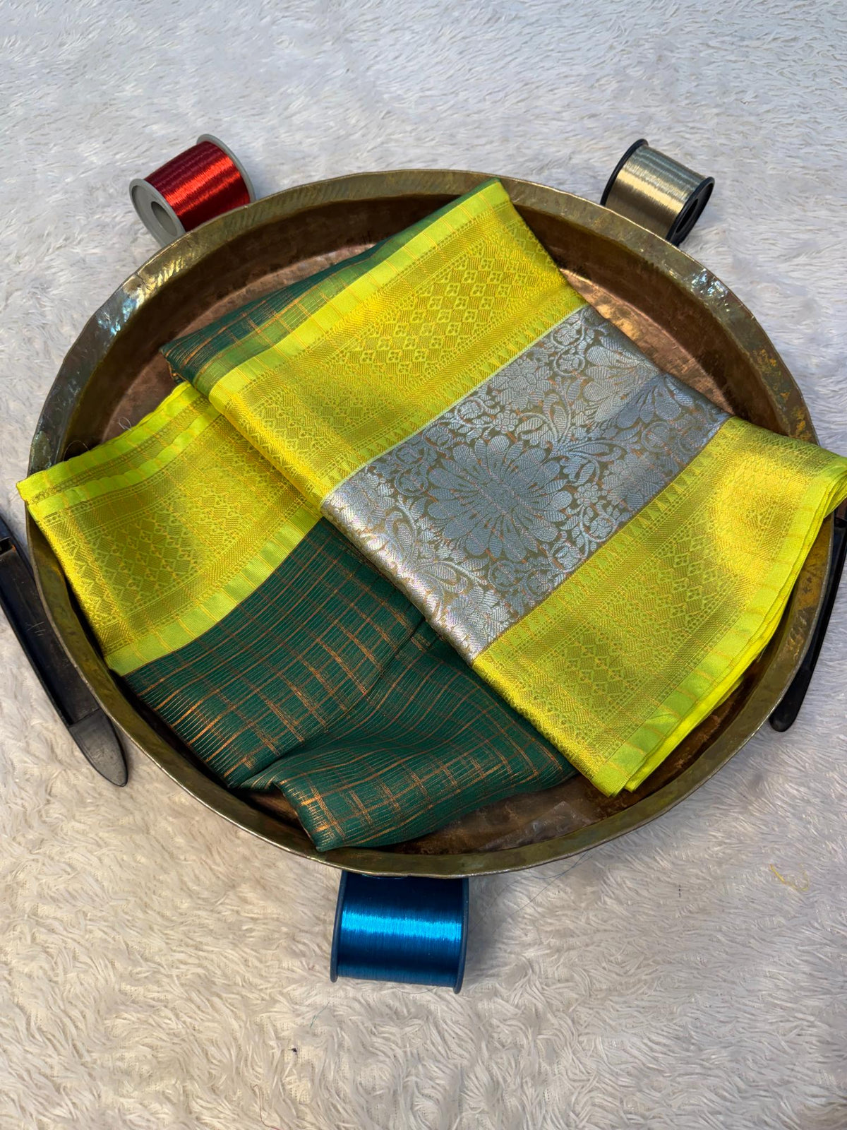 Eccentric zari weave Softsilk Banarasi Saree