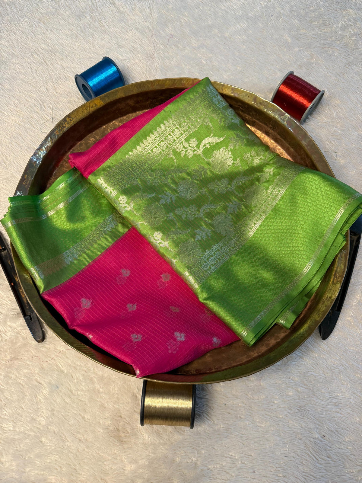 Eccentric zari weave Softsilk Banarasi Saree