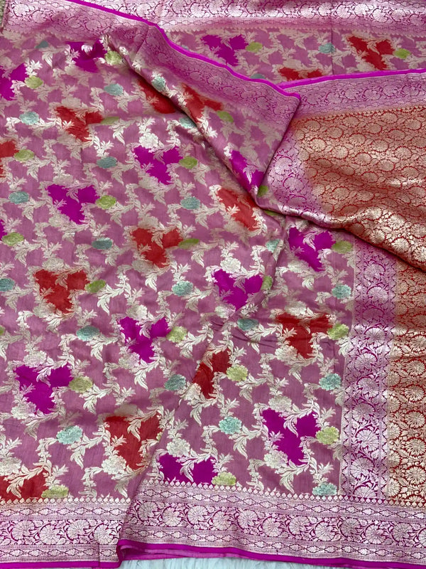 Rangkat Dyed Munga Silk Banarasi Saree