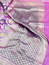 Rangkat Handbrush Dyed Munga Silk Banarasi Saree