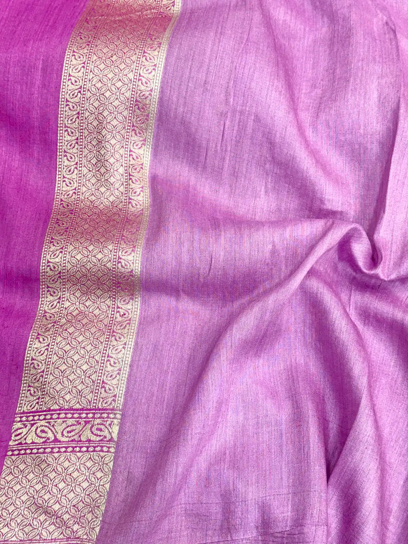 Rangkat Handbrush Dyed Munga Silk Banarasi Saree