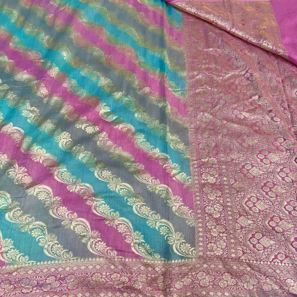 Rangkat Leheriya Design Munga Silk Saree