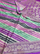 Rangkat Light Purple Khaddi Georgette Banarasi saree