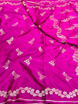 Rani Pink Premium Mashru Katan Banarasi Saree