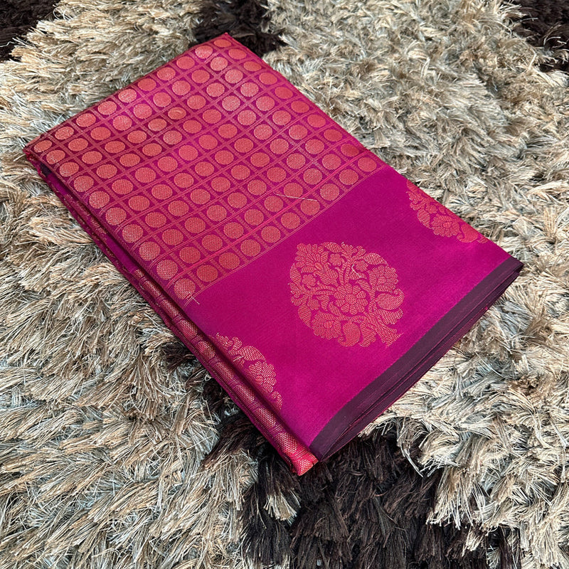 Rani Softsilk Brocade Pattern Jacquard Banarasi Saree