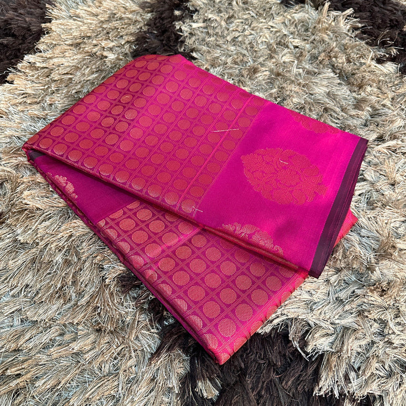 Rani Softsilk Brocade Pattern Jacquard Banarasi Saree