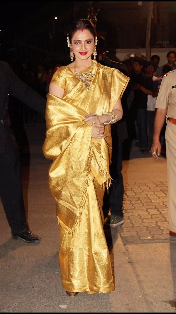 Rekha Ma’am Inspired Kanjivaram Tissue Silk Saree