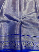 Royal Blue Chiniya Silk Zari Buta Banarasi Saree