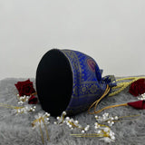 Royal Blue Shade Banarasi Potli Bags