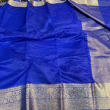 Royal Blue Organza Silk Banarasi Saree