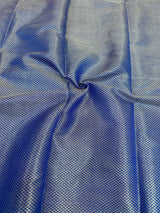 Royal Blue Soft Silk Khaddi Buti Banarasi Saree
