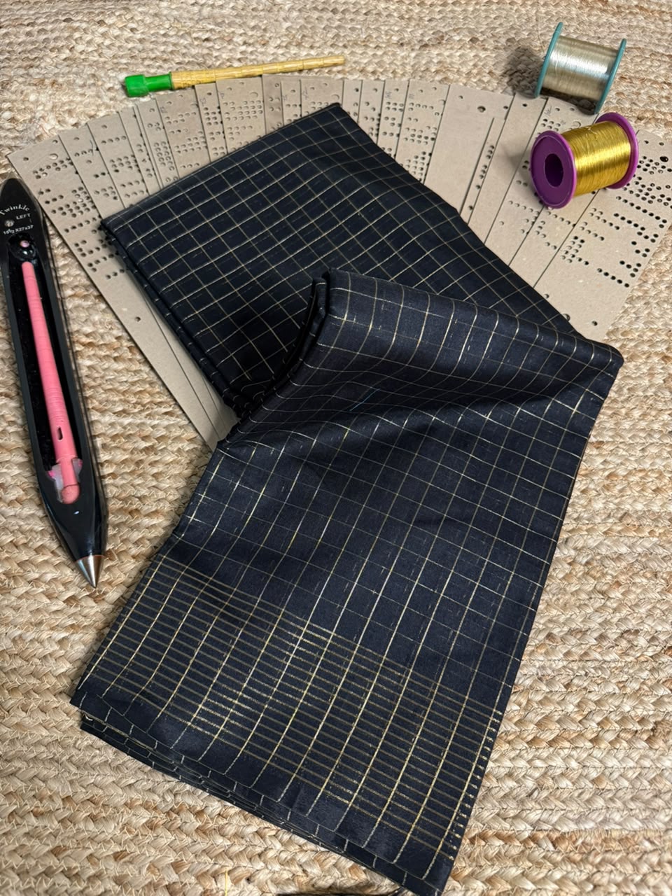 Jet Black Softsilk Heritage Banarasi Saree