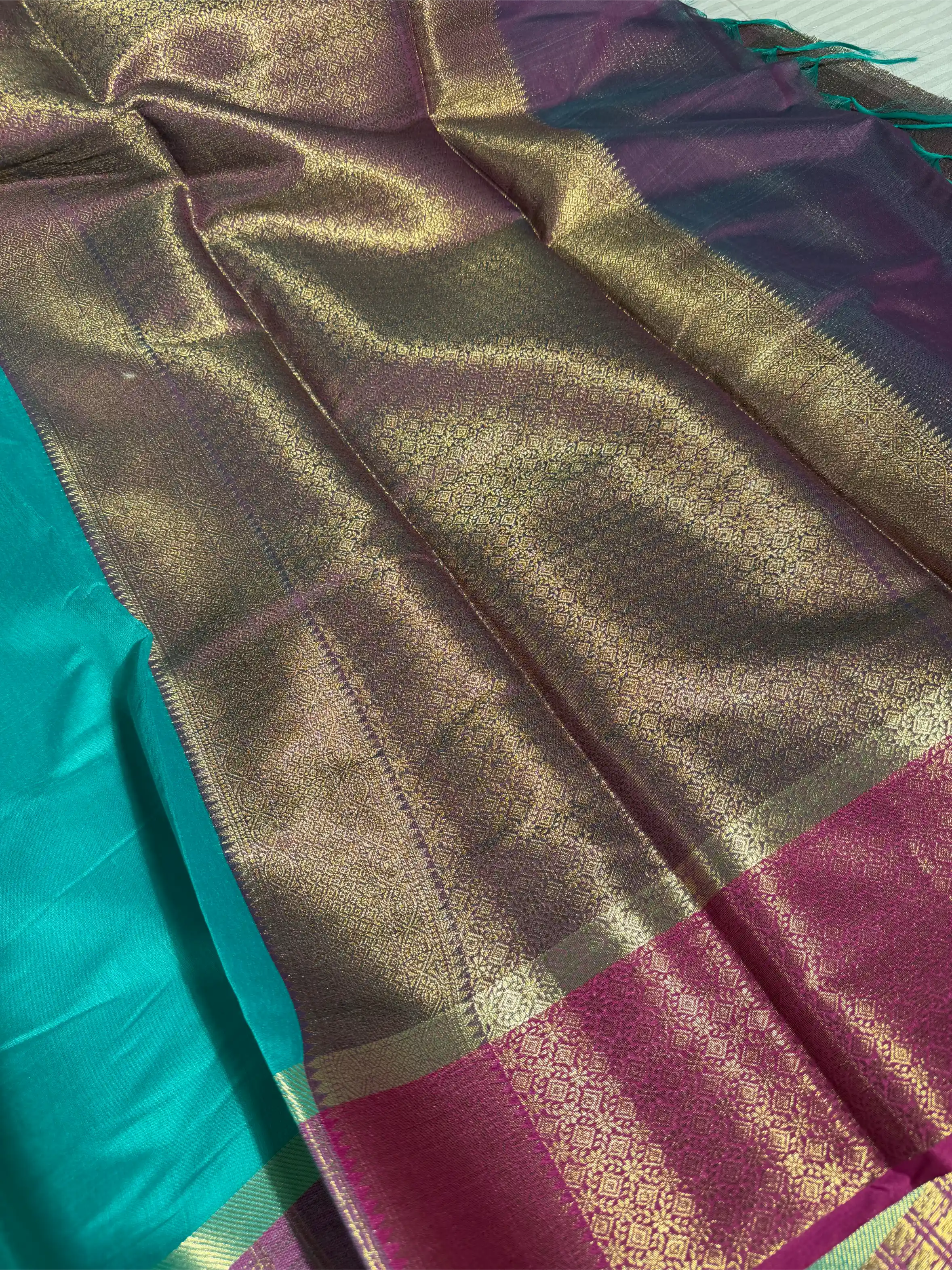 Sea Green Soft Silk Traditional Banarasi Saree