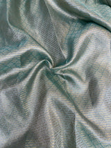 Sea Green Soft Tissue Abstract Weave Saree