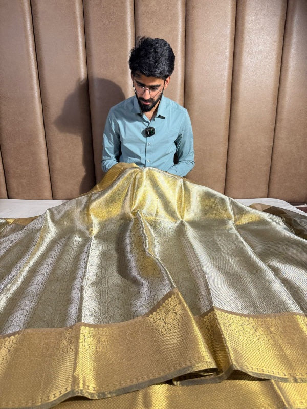 Shobhita Ma’am Inspired Kanjivaram Tissue Saree