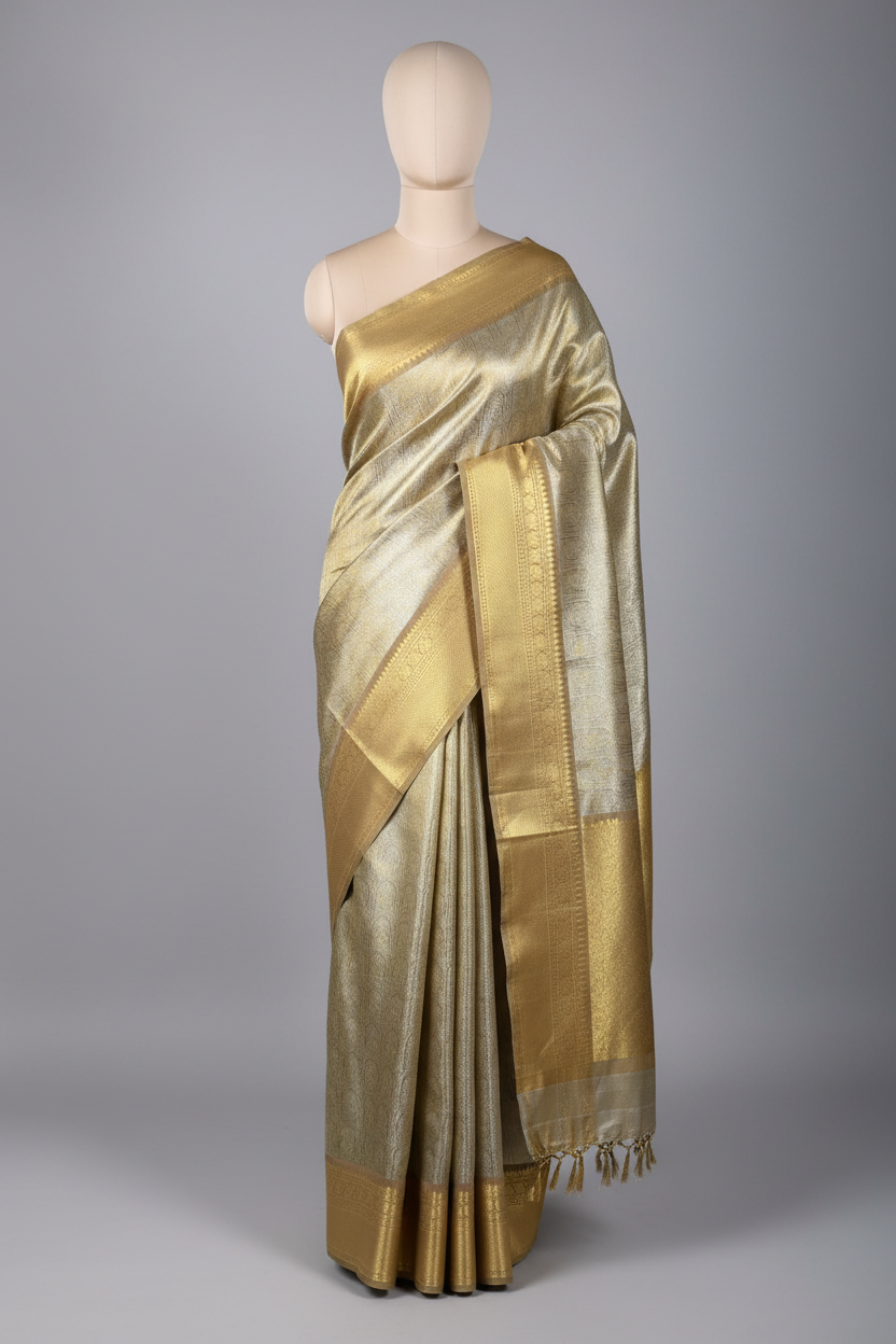 Shobhita Ma’am Inspired Kanjivaram Tissue Saree
