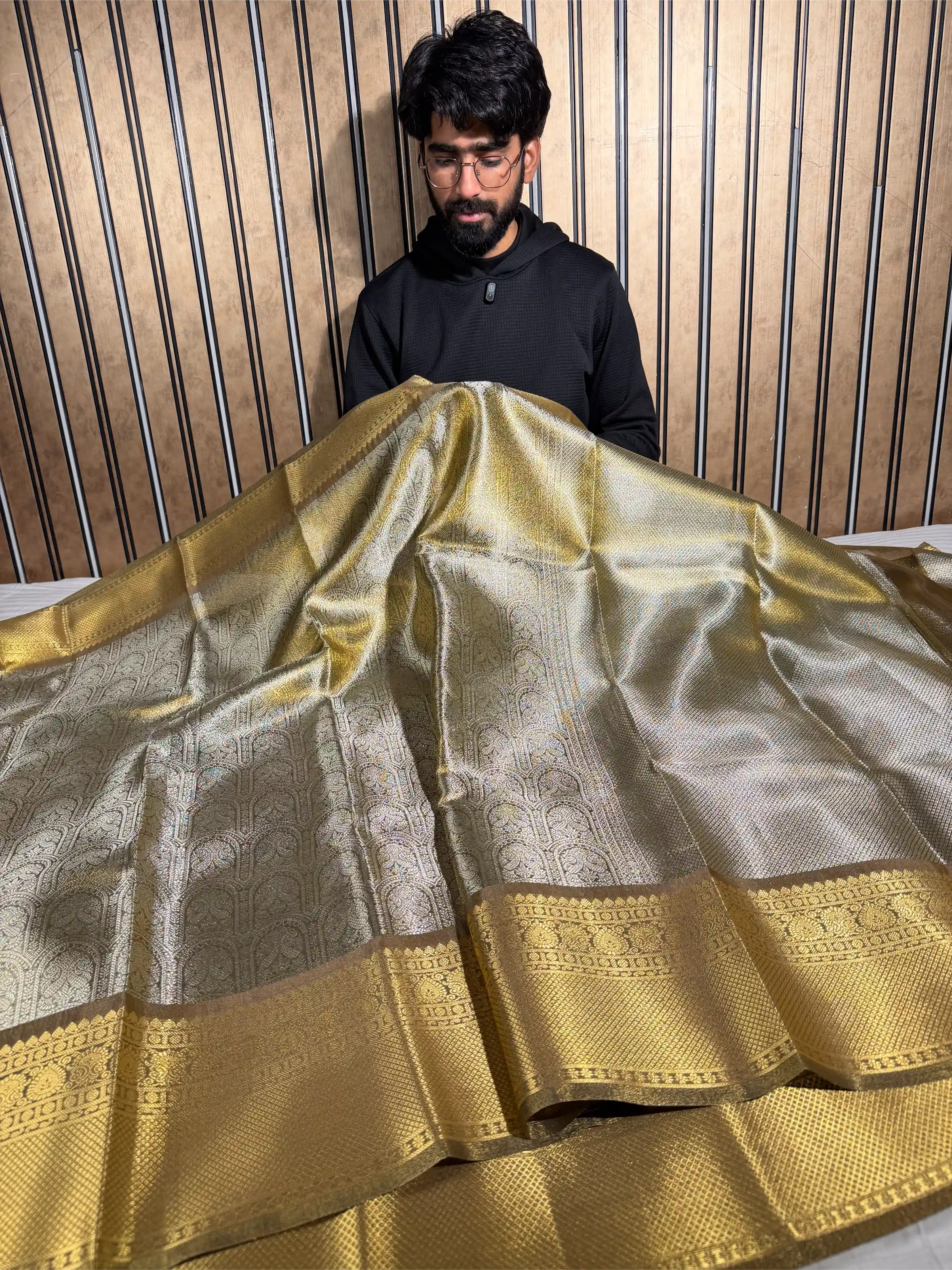 Shobhita Ma’am Inspired Kanjivaram Tissue Saree