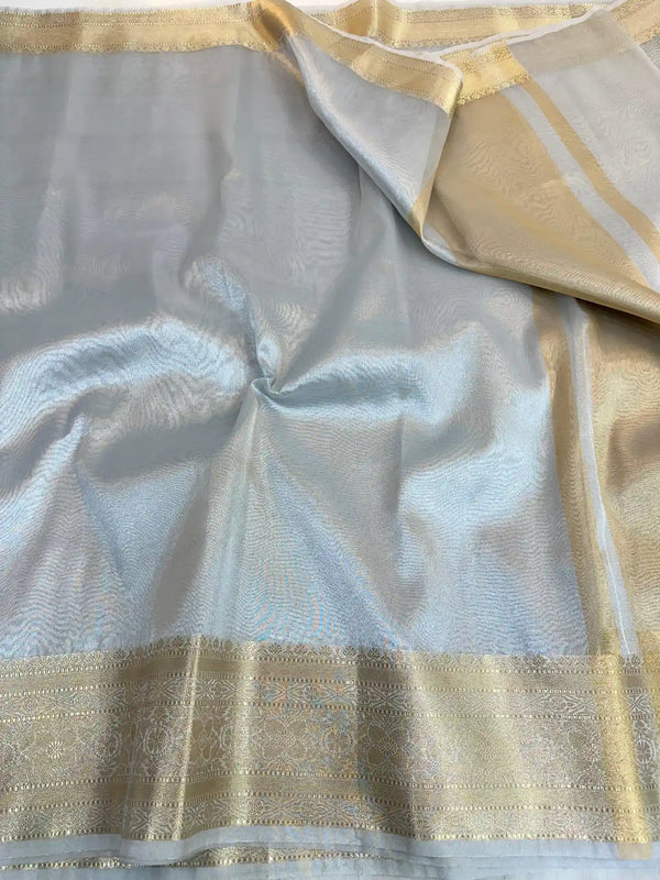 Shraddha Kapoor Ma’am Inspired Glass Tissue Silk Banarasi Saree