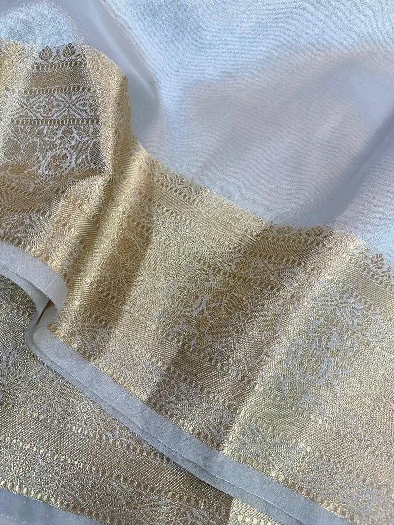 Shraddha Kapoor Ma’am Inspired Glass Tissue Silk Banarasi Saree