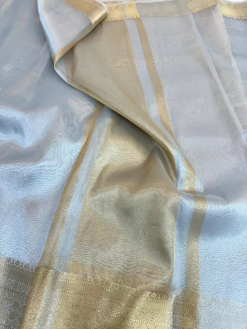 Shraddha Kapoor Ma’am Inspired Glass Tissue Silk Banarasi Saree