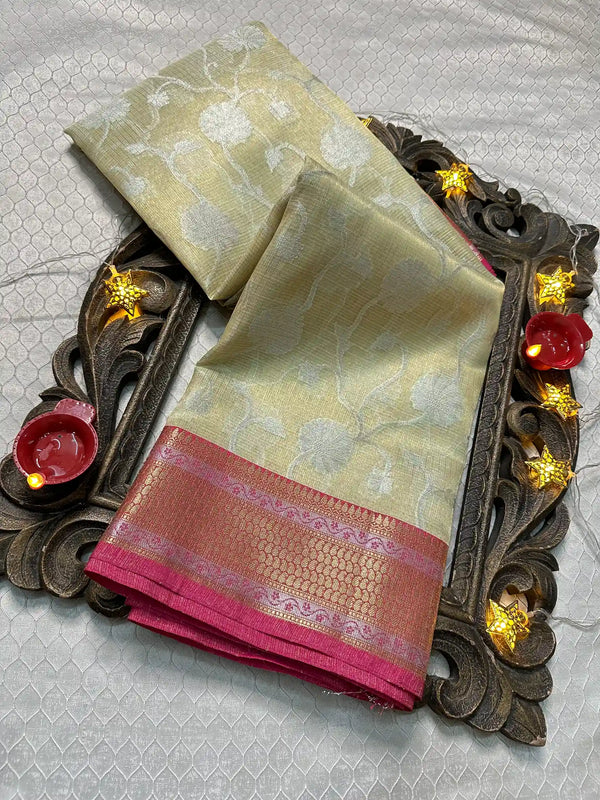 Softsilk Exclusive Jacquard Banarasi Saree