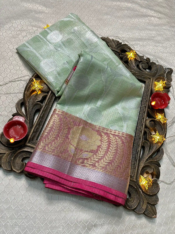 Softsilk Exclusive Jacquard Banarasi Saree