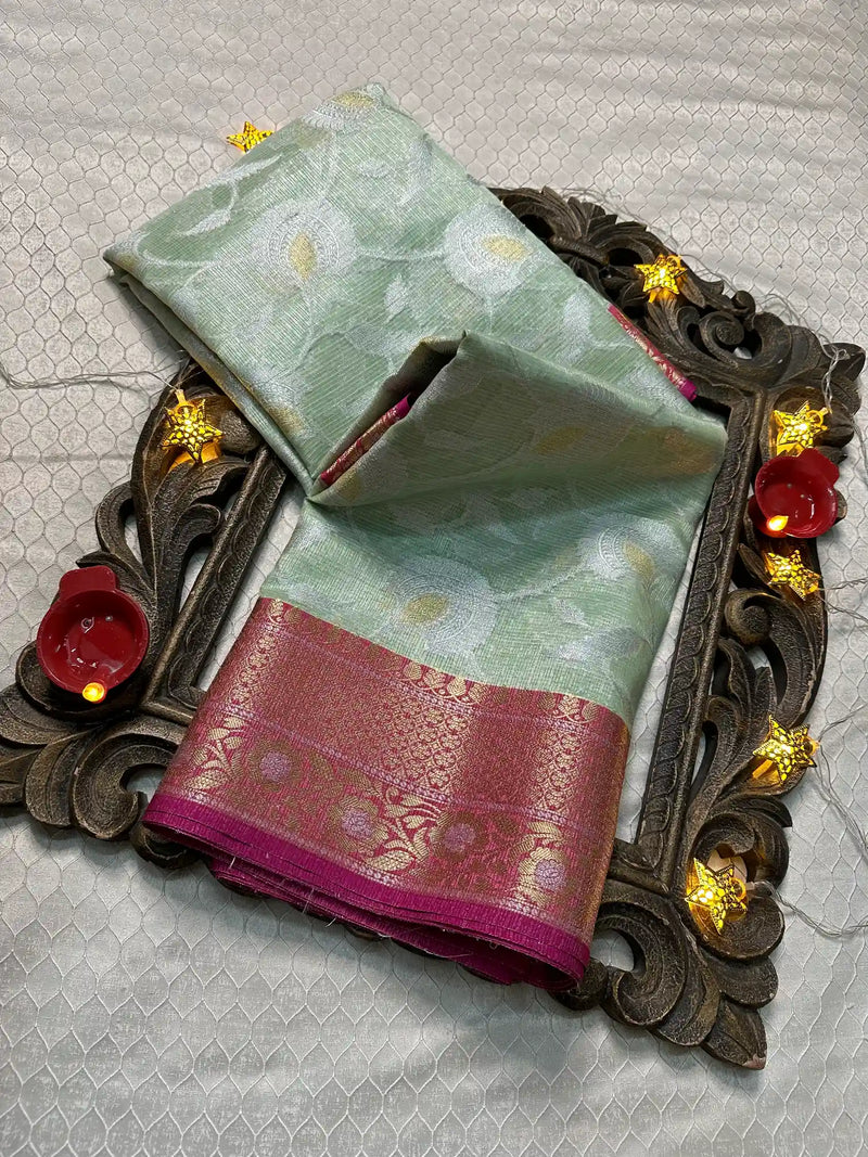 Softsilk Exclusive Jacquard Banarasi Saree