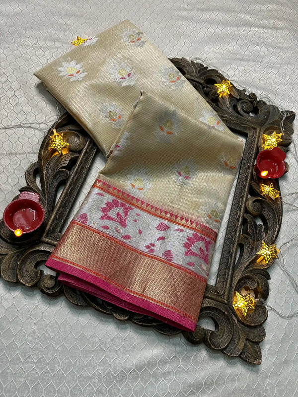 Softsilk Exclusive Jacquard Banarasi Saree