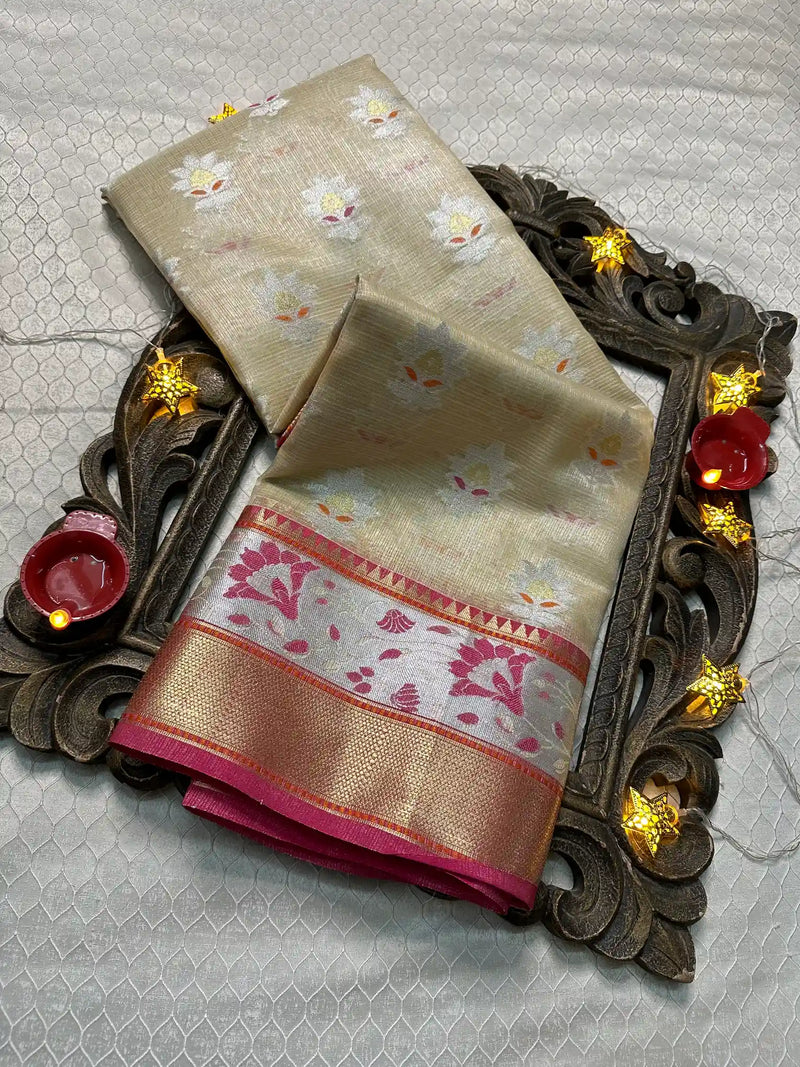 Softsilk Exclusive Jacquard Banarasi Saree