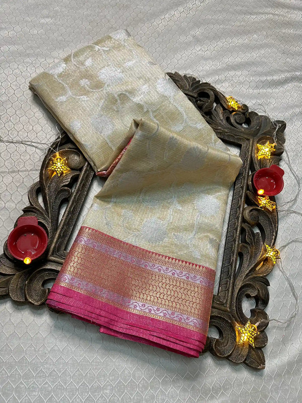 Softsilk Exclusive Jacquard Banarasi Saree