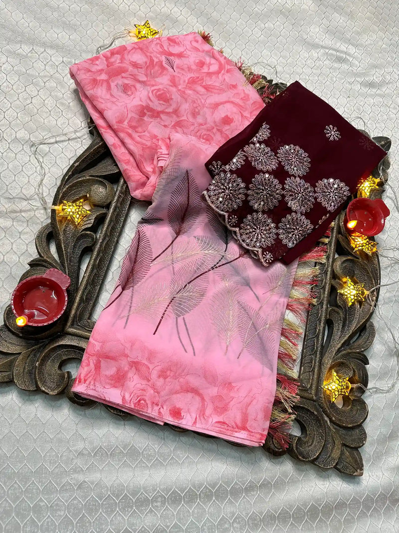 Softsilk Exclusive Jacquard Banarasi Saree